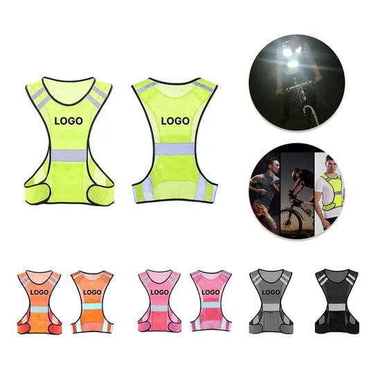 Reflective Safety Vest Breathable Mesh Night Running Gear