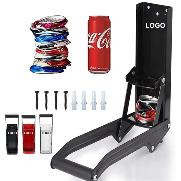 16oz Can Crusher Wall Mount Bottle Opener Hand Pull Tool