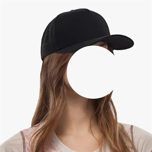 Quick-Dry Laser Cut Ventilated Sport Cap with Rope Trim