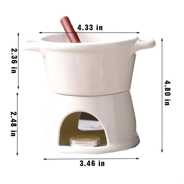 Kitchen gadget wedding gift ceramic chocolate fondue cup