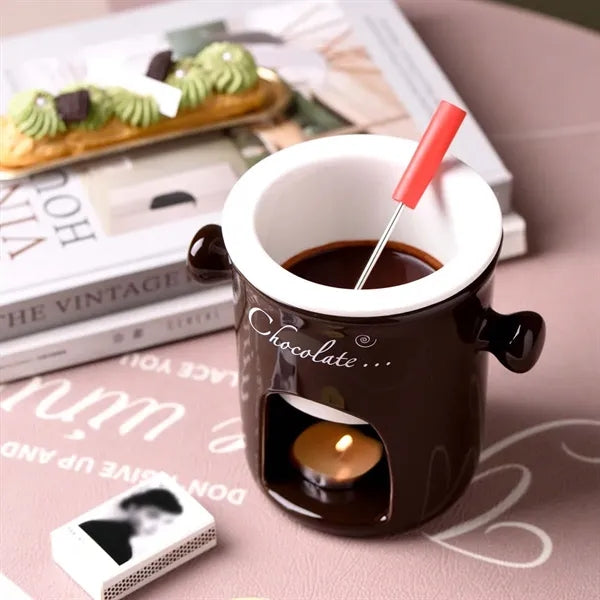Kitchen gadget wedding gift ceramic chocolate fondue cup