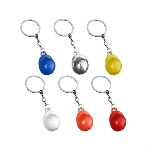 Construction Hard Hat Bottle Opener w/ Keychain