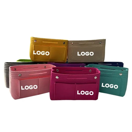Medium Multi functional Felt Cosmetic Bag Makeup Handbag