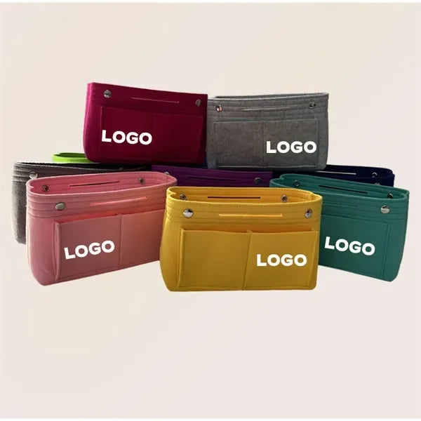 Medium Multi functional Felt Cosmetic Bag Makeup Handbag