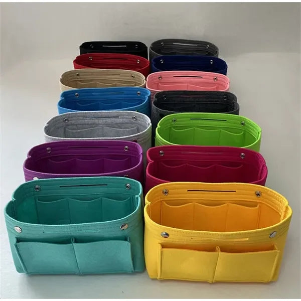 Medium Multi functional Felt Cosmetic Bag Makeup Handbag