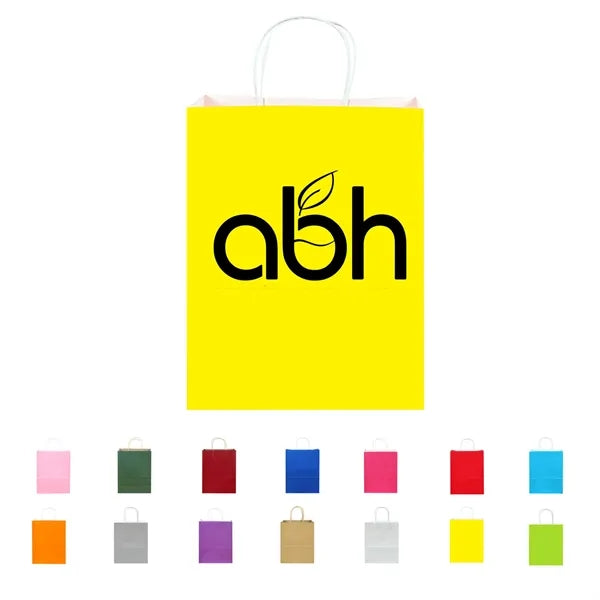 Colorful Kraft Paper Shopping Bags