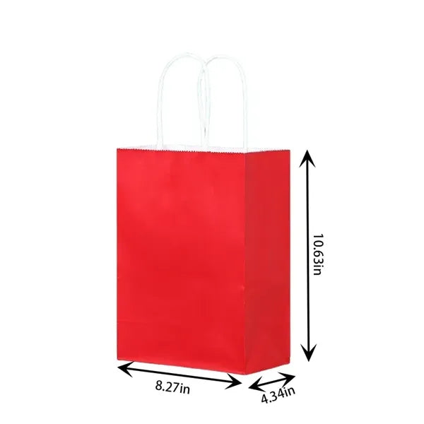 Colorful Kraft Paper Shopping Bags