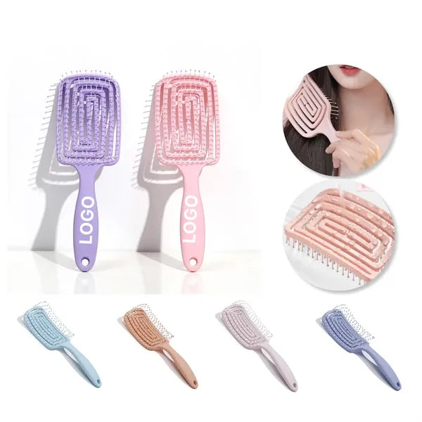 Hollow Square Blow Dry Massage Comb ABS Durable Brush