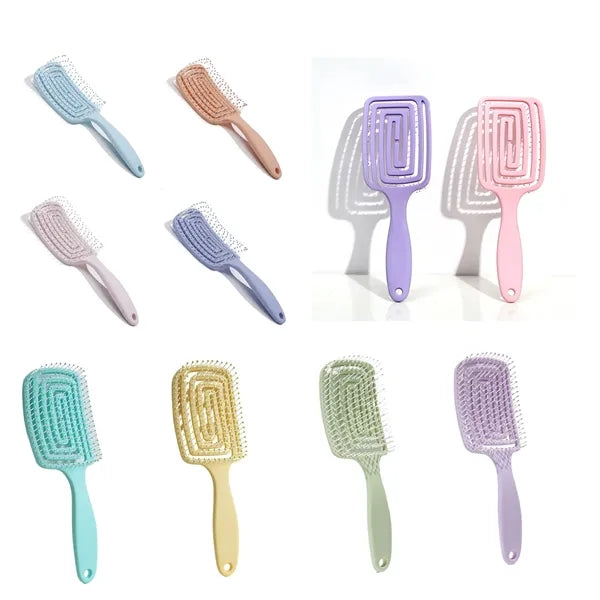 Hollow Square Blow Dry Massage Comb ABS Durable Brush