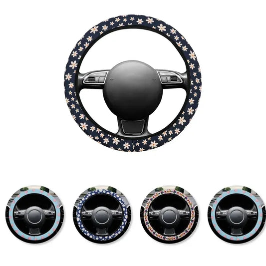 Cute Knit Steering Wheel Cover Universal 38cm