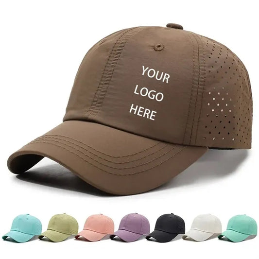 Quick Dry Performance Hat Custom Breathable Cap for Sports