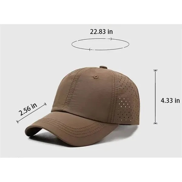 Quick Dry Performance Hat Custom Breathable Cap for Sports