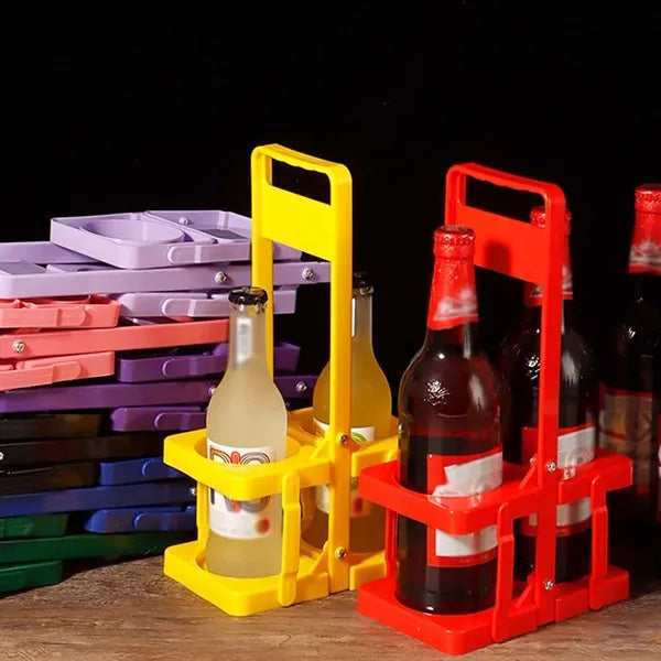 Beach picnic foldable portable cup holder drink carrier