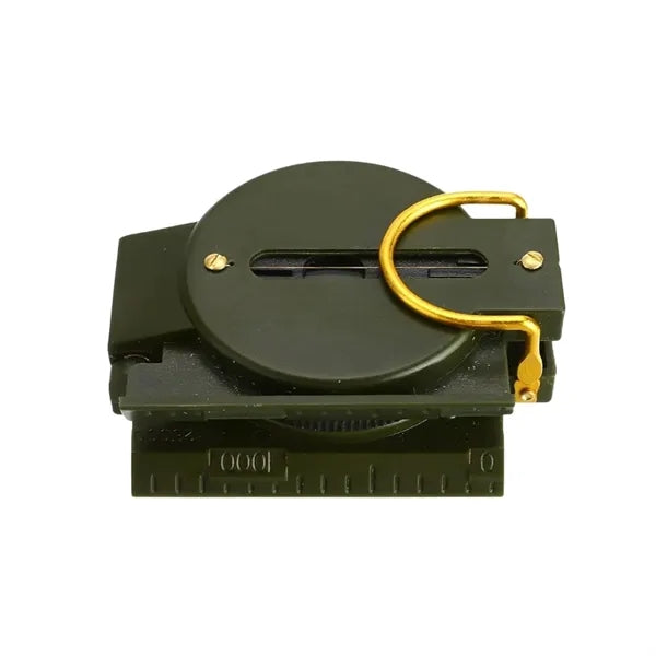 Military Green Survival Compass Tool