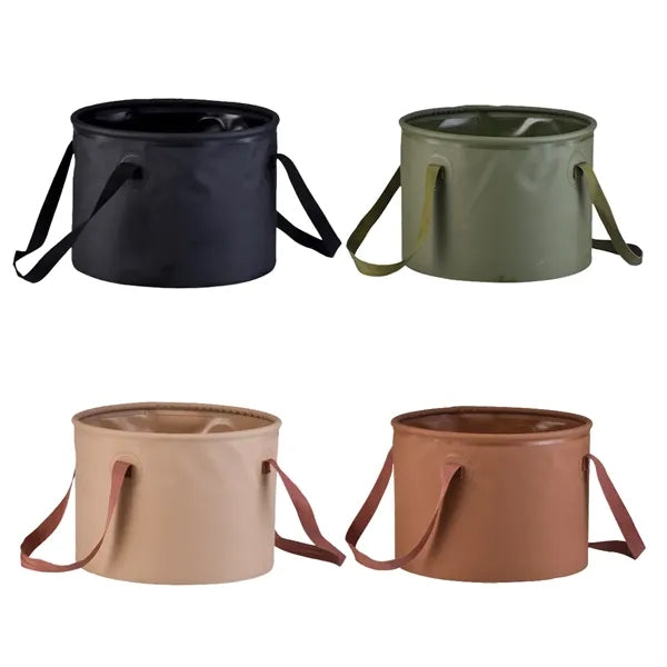 10L Handle Portable Collapsible Wash Basin Water Bucket