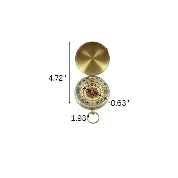 Copper Compass Pocket Navigation Watch