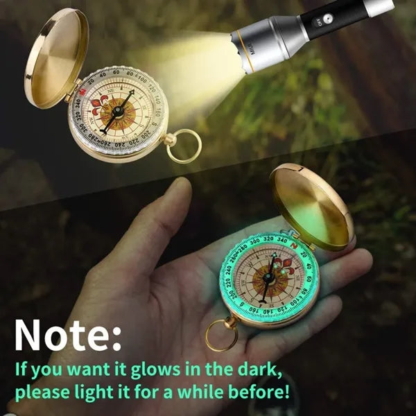 Copper Compass Pocket Navigation Watch