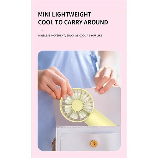 3-in-1 Rechargeable Portable Mini Fan with Mist Spray