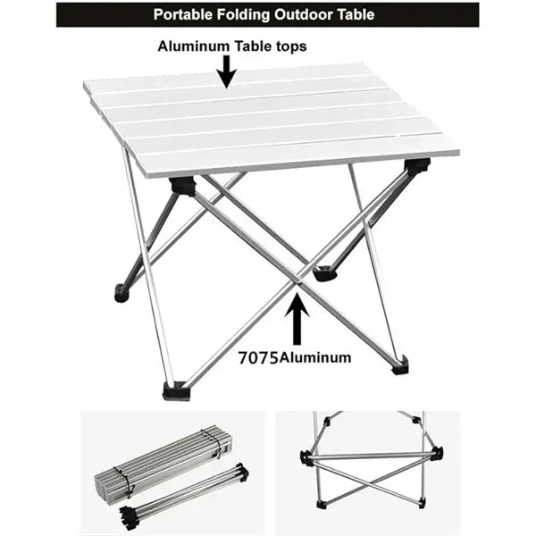 Portable Folding Camping Aluminum Table