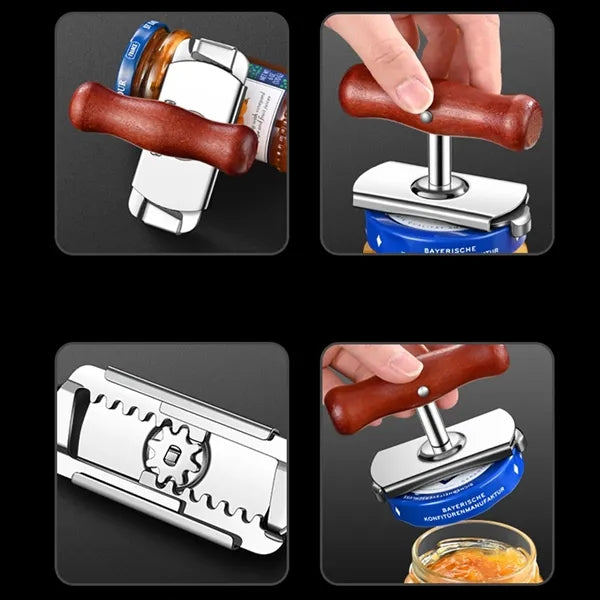 Easy Twist Portable Stainless Steel Handheld Can Opener