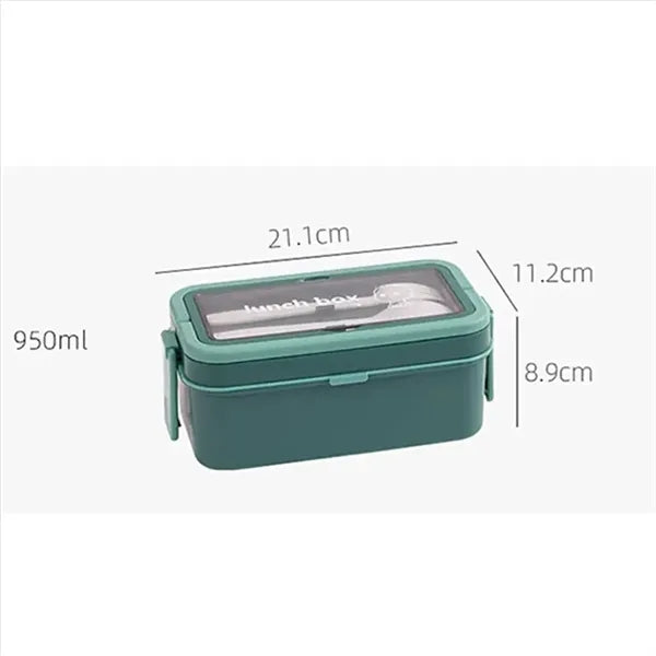 Leak-Proof Bento Lunch Box with Cutlery Set