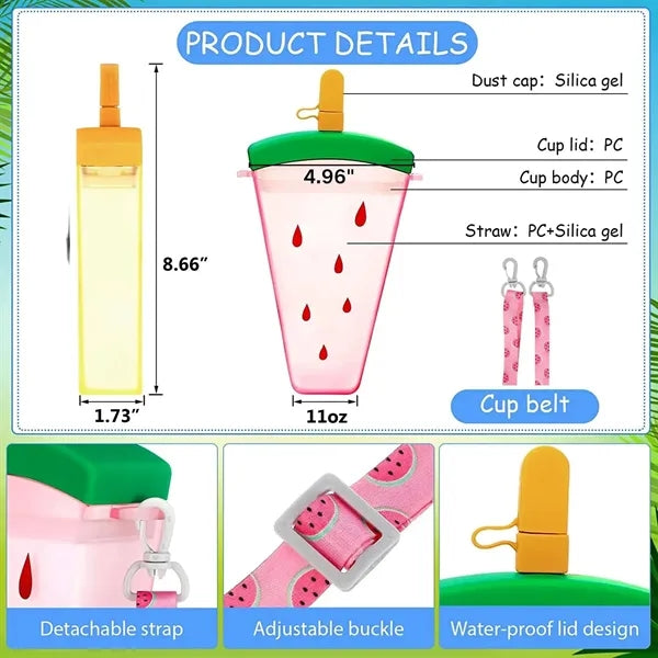 Fun Fruit Water Bottle 11oz