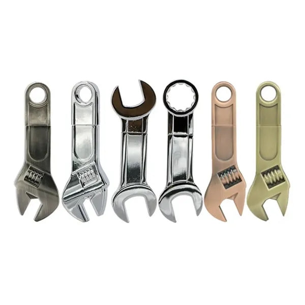 8GB Metal Wrench Shaped USB Flash Drive Custom