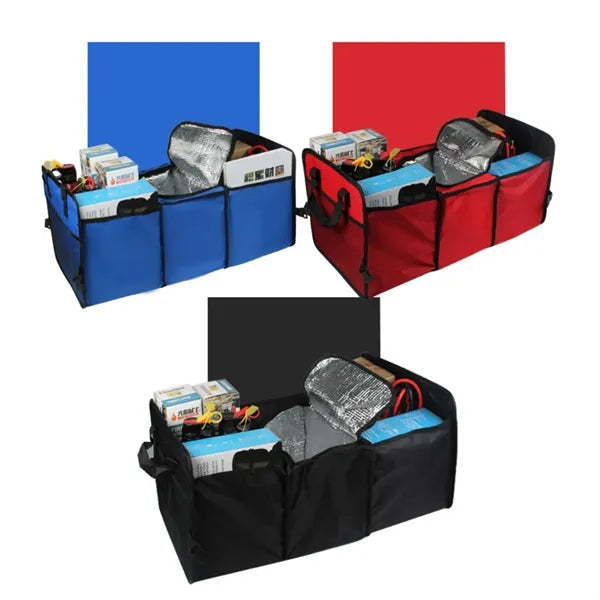 Folding Multi Compartment Car Trunk Organizer