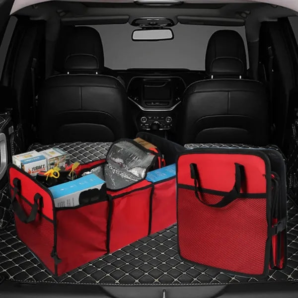 Folding Multi Compartment Car Trunk Organizer