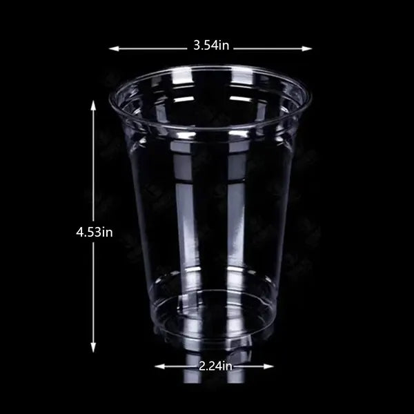 14 oz party iced coffee cold beverage pet clear plastic cups