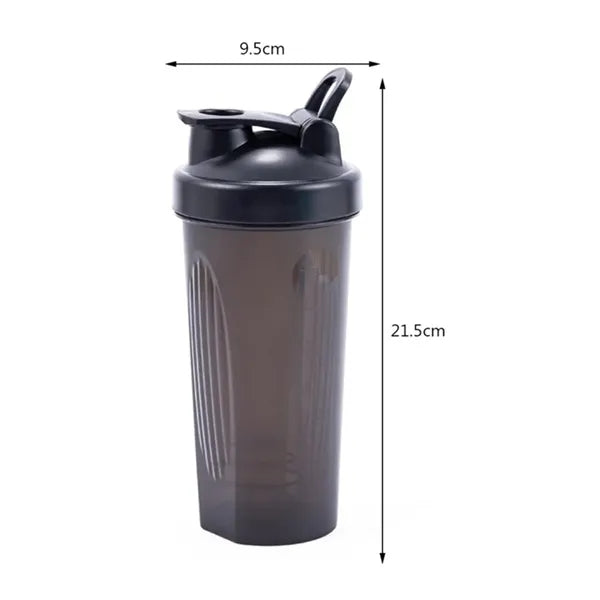 Sports Plastic Protein Shaker Bottle with Flip Top Lid
