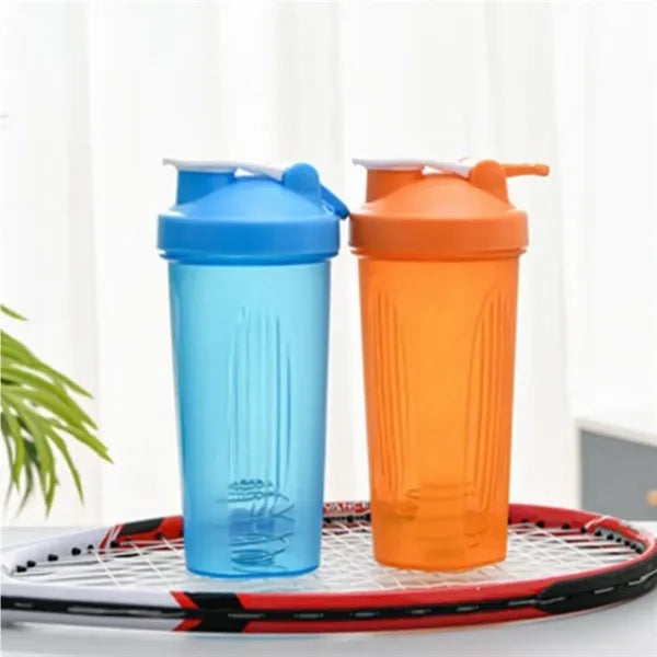 Sports Plastic Protein Shaker Bottle with Flip Top Lid