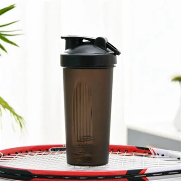 Sports Plastic Protein Shaker Bottle with Flip Top Lid