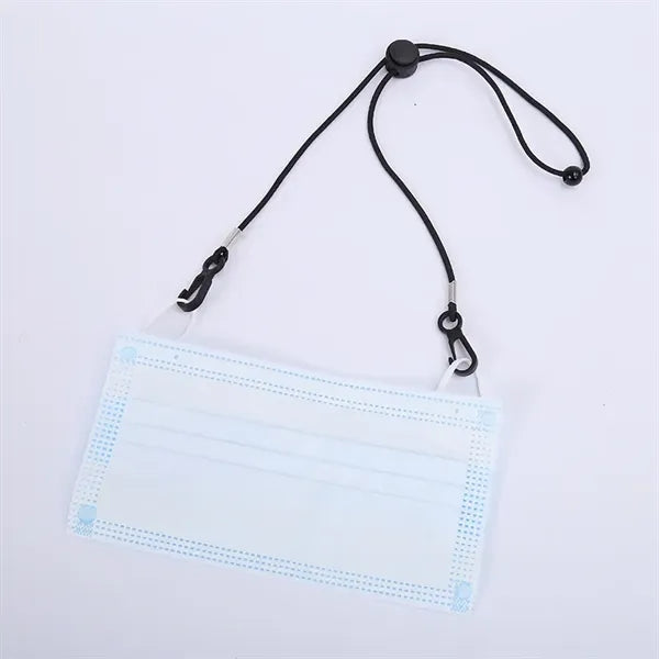 Adjustable Length Lanyard Mask Holder