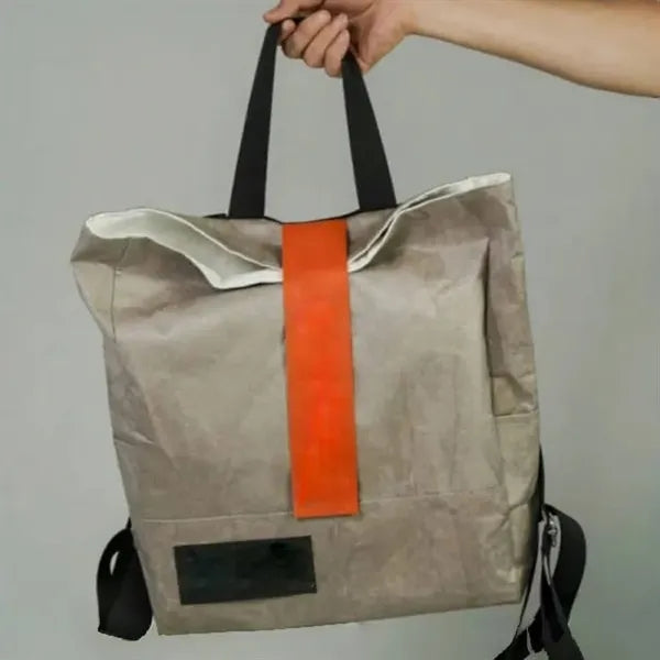 Sustainable Roll Top Backpack Waterproof Tear Resistant Bag