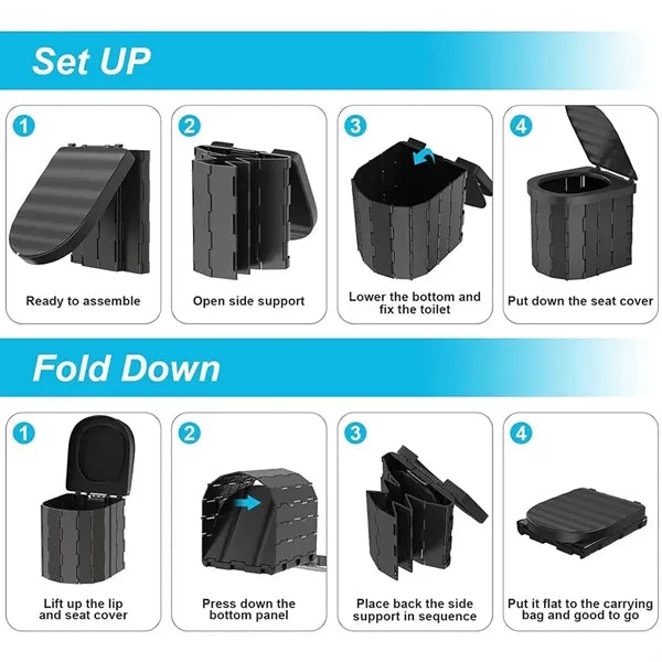 Portable Folding Toilet for Camping