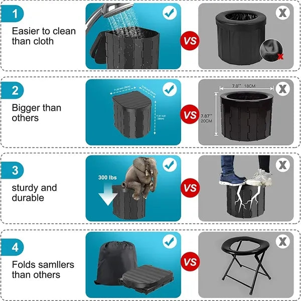 Portable Folding Toilet for Camping
