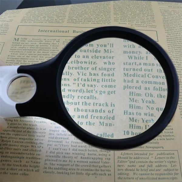 Magnifier Glass with 3 LED Jewelry Loupe Lens