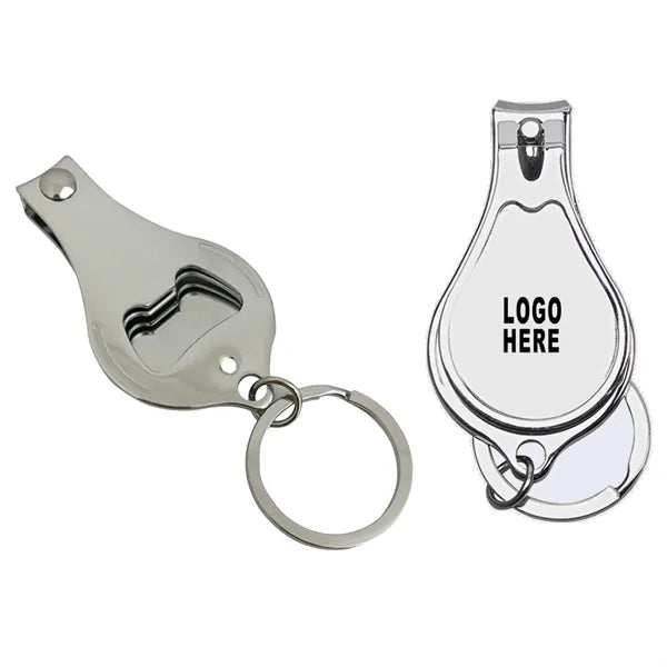 2 in 1 Stainless Steel Nail Clipper w/ Bottle Opener