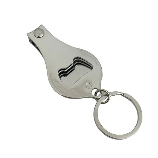 2 in 1 Stainless Steel Nail Clipper w/ Bottle Opener