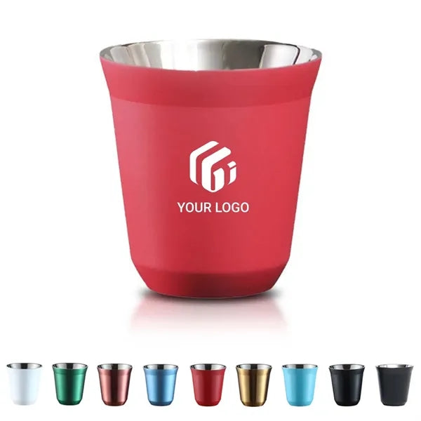 5oz double wall insulated stainless steel espresso cup