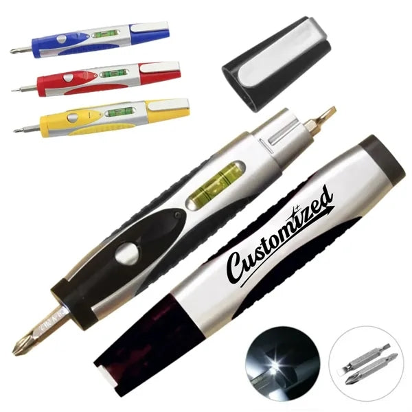 Multi Tool LED Pen with Interchangeable Screwdriver Bits