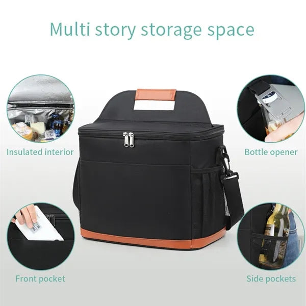 Large office picnic beach cooler box insulated lunch bag