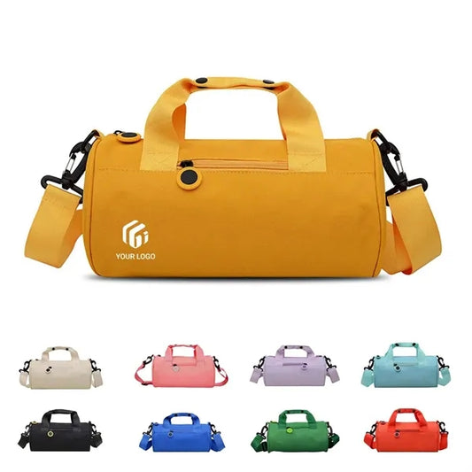 Waterproof compact travel gym bag with adjustable strap