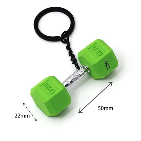 Mini Dumbbell Keychain Fitness Backpack Charm