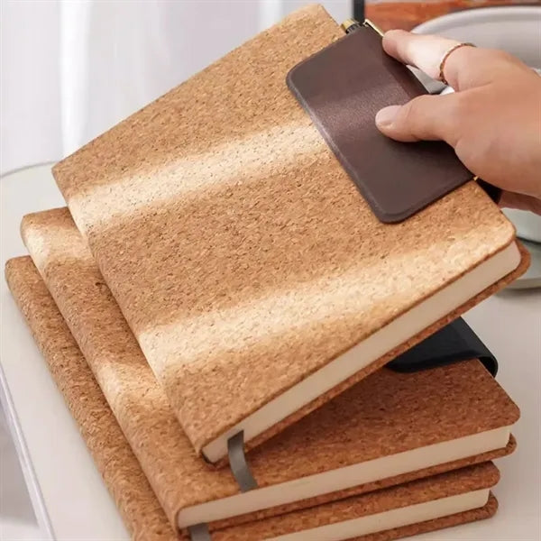 Eco Cork Cover Notebook with Bookmark