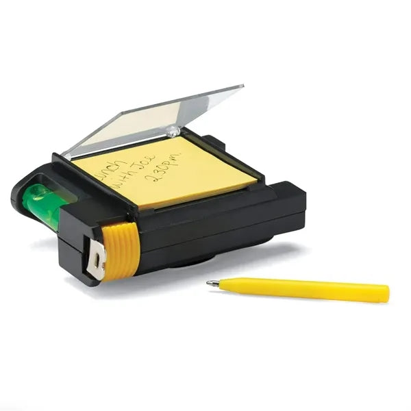 4 in 1 Tape Measure with Level Sticky Note and Pen