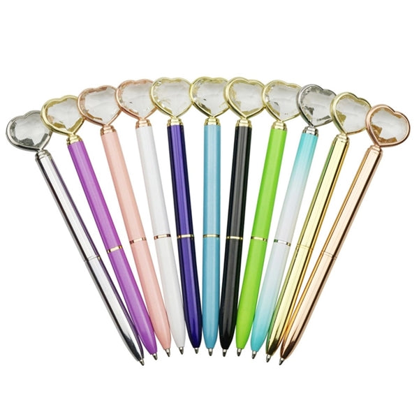 Big Heart Crystal Ballpoint Pen