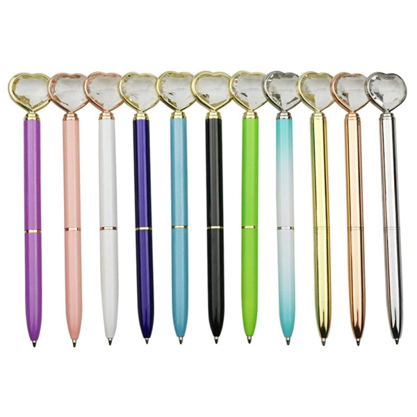 Big Heart Crystal Ballpoint Pen