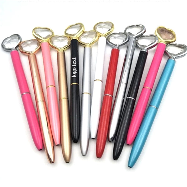 Big Heart Crystal Ballpoint Pen
